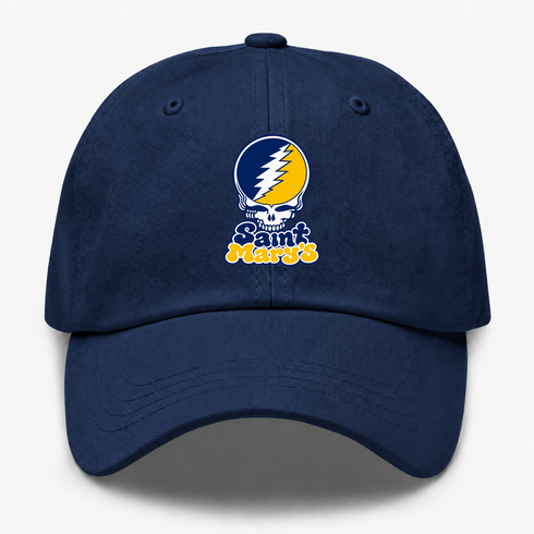 St Marys Stealie Premium Unisex Dad Hat — Design: St. Mary's College of Maryland — Navy
