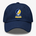St Marys Stealie Premium Unisex Dad Hat — Design: St. Mary's College of Maryland — Navy