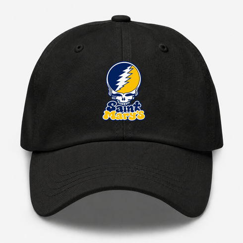 St Marys Stealie Premium Unisex Dad Hat — Design: St. Mary's College of Maryland — Black