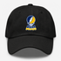 St Marys Stealie Premium Unisex Dad Hat — Design: St. Mary's College of Maryland — Black