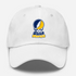 St Marys Stealie Premium Unisex Dad Hat — Design: St. Mary's College of Maryland — White