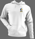 St Marys Stealie Premium Unisex Hoodie — Design: St. Mary's College of Maryland — White/Grey