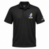 St Marys Stealie Premium Unisex Polo — Design: St. Mary's College of Maryland — Black