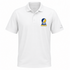 St Marys Stealie Premium Unisex Polo — Design: St. Mary's College of Maryland — White