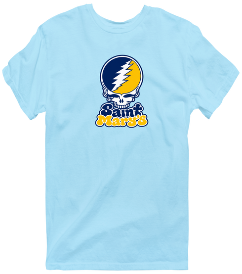 St Marys Stealie Premium Unisex T-Shirt — Design: St. Mary's College of Maryland — Light Blue