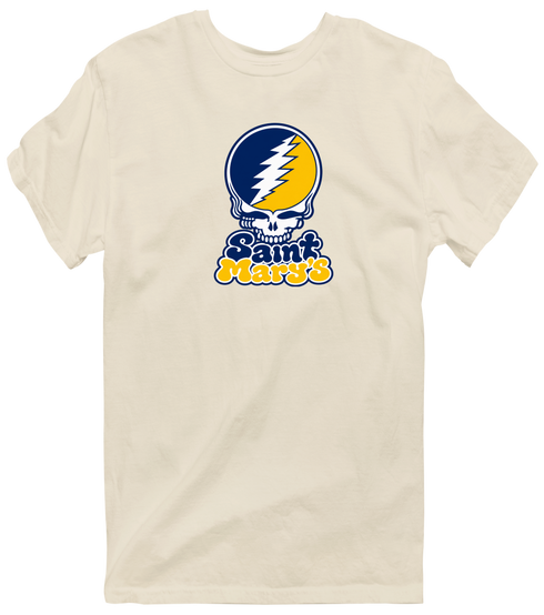 St Marys Stealie Premium Unisex T-Shirt — Design: St. Mary's College of Maryland — Sand
