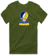 St Marys Stealie Premium Unisex T-Shirt — Design: St. Mary's College of Maryland — Military Green