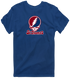 St Thomas Stealie Premium Unisex T-Shirt — Design: St Thomas University — Navy