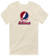 St Thomas Stealie Premium Unisex T-Shirt — Design: St Thomas University — Sand