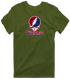 St Thomas Stealie Premium Unisex T-Shirt — Design: St Thomas University — Military Green