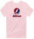 St Thomas Stealie Premium Unisex T-Shirt — Design: St Thomas University — Light Pink