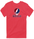 St Thomas Stealie Premium Unisex T-Shirt — Design: St Thomas University — Heather Red