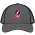 St Thomas Stealie Premium Unisex Trucker Cap — Design: St Thomas University — Charcoal/Black