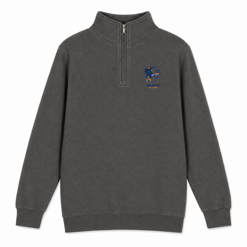 Enjoy the Ride - Life is dead.® - Premium Grateful Dead Quarter-Zip Pullover - Charcoal - 5
