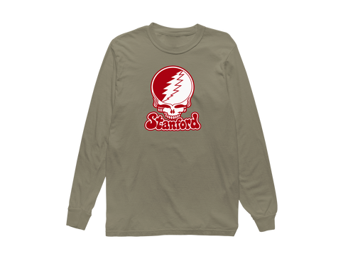 Stanford Stealie Premium Unisex Long-Sleeve — Design: Stanford University — Sandstone