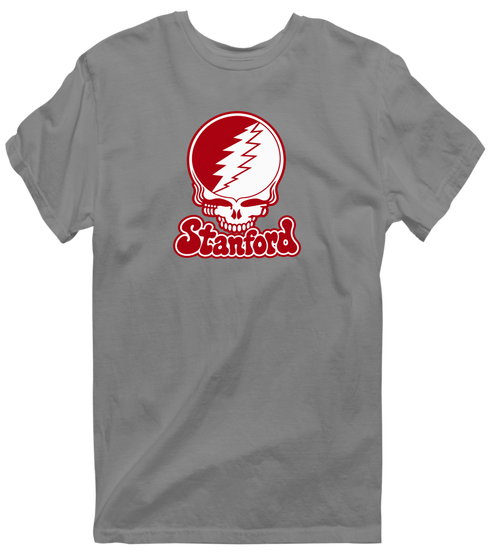 Stanford Stealie Premium Unisex T-Shirt — Design: Stanford University — Dark Heather