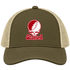 Stanford Stealie Premium Unisex Trucker Cap — Design: Stanford University — Moss/Khaki