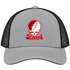 Stanford Stealie Premium Unisex Trucker Cap — Design: Stanford University — Heather Grey/Black