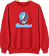Staten Island Stealie Premium Unisex Crewneck — Design: Staten Island College of — Red