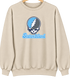 Staten Island Stealie Premium Unisex Crewneck — Design: Staten Island College of — Sand