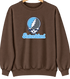 Staten Island Stealie Premium Unisex Crewneck — Design: Staten Island College of — Brown