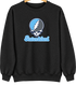 Staten Island Stealie Premium Unisex Crewneck — Design: Staten Island College of — Black