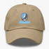Staten Island Stealie Premium Unisex Dad Hat — Design: Staten Island College of — Khaki
