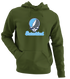 Staten Island Stealie Premium Unisex Hoodie — Design: Staten Island College of — Military Green