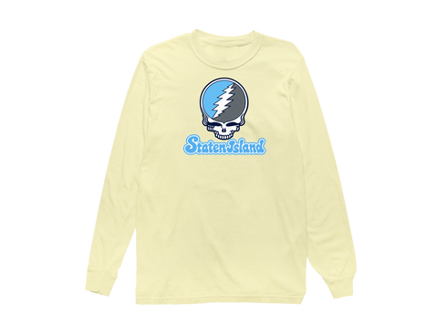 Staten Island Stealie Premium Unisex Long-Sleeve — Design: Staten Island College of — Butter