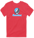 Staten Island Stealie Premium Unisex T-Shirt — Design: Staten Island College of — Heather Red