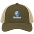 Staten Island Stealie Premium Unisex Trucker Cap — Design: Staten Island College of — Moss/Khaki