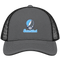 Staten Island Stealie Premium Unisex Trucker Cap — Design: Staten Island College of — Charcoal/Black