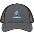 Staten Island Stealie Premium Unisex Trucker Cap — Design: Staten Island College of — Charcoal/Black