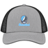 Staten Island Stealie Premium Unisex Trucker Cap — Design: Staten Island College of — Heather Grey/Black