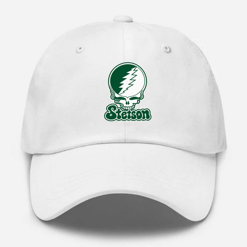 Stetson Stealie Premium Unisex Dad Hat — Design: Stetson University — White