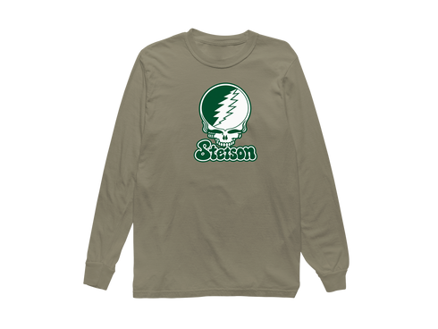 Stetson Stealie Premium Unisex Long-Sleeve — Design: Stetson University — Sandstone
