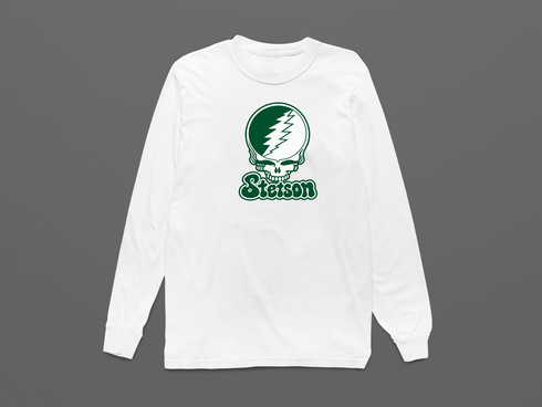 Stetson Stealie Premium Unisex Long-Sleeve — Design: Stetson University — White