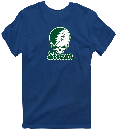 Stetson Stealie Premium Unisex T-Shirt — Design: Stetson University — Navy