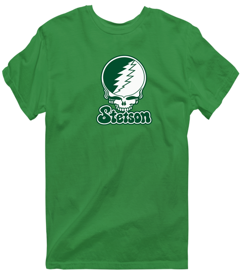 Stetson Stealie Premium Unisex T-Shirt — Design: Stetson University — Irish Green