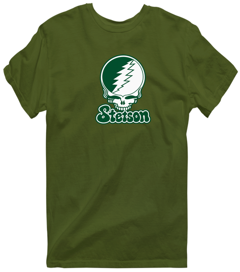 Stetson Stealie Premium Unisex T-Shirt — Design: Stetson University — Military Green