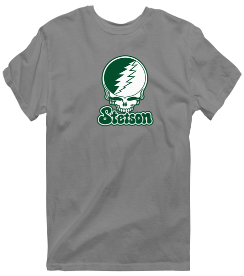 Stetson Stealie Premium Unisex T-Shirt — Design: Stetson University — Dark Heather