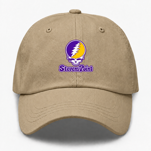Steven Point Stealie Premium Unisex Dad Hat — Design: Wisconsin-Stevens Point University of — Khaki