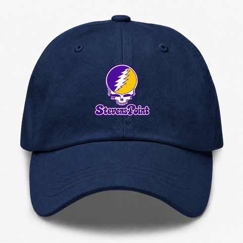Steven Point Stealie Premium Unisex Dad Hat — Design: Wisconsin-Stevens Point University of — Navy