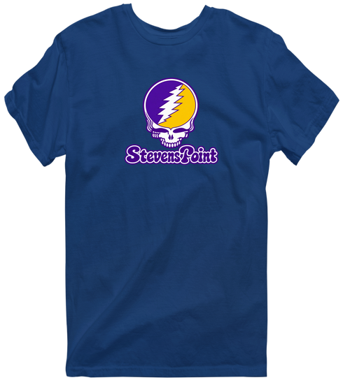 Steven Point Stealie Premium Unisex T-Shirt — Design: Wisconsin-Stevens Point University of — Navy