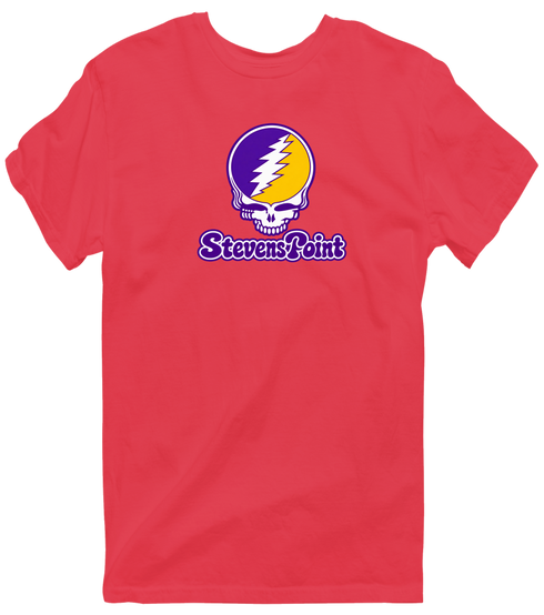 Steven Point Stealie Premium Unisex T-Shirt — Design: Wisconsin-Stevens Point University of — Heather Red