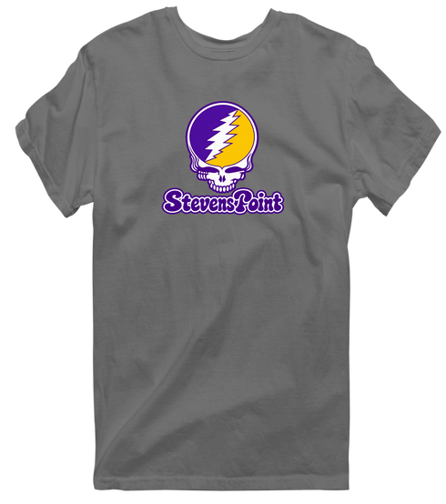 Steven Point Stealie Premium Unisex T-Shirt — Design: Wisconsin-Stevens Point University of — Charcoal
