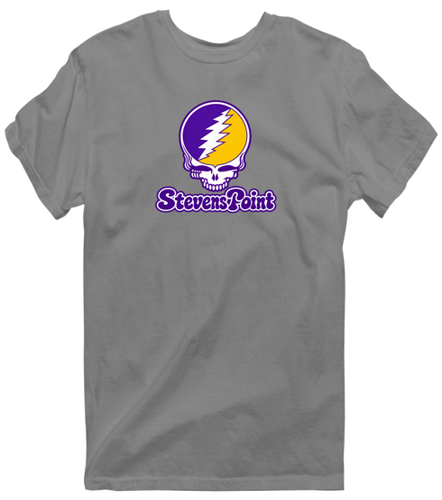 Steven Point Stealie Premium Unisex T-Shirt — Design: Wisconsin-Stevens Point University of — Dark Heather