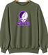 Stonehill Stealie Premium Unisex Crewneck — Design: Stonehill College — Military Green