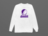 Stonehill Stealie Premium Unisex Long-Sleeve — Design: Stonehill College — White