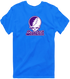 Stonehill Stealie Premium Unisex T-Shirt — Design: Stonehill College — Royal